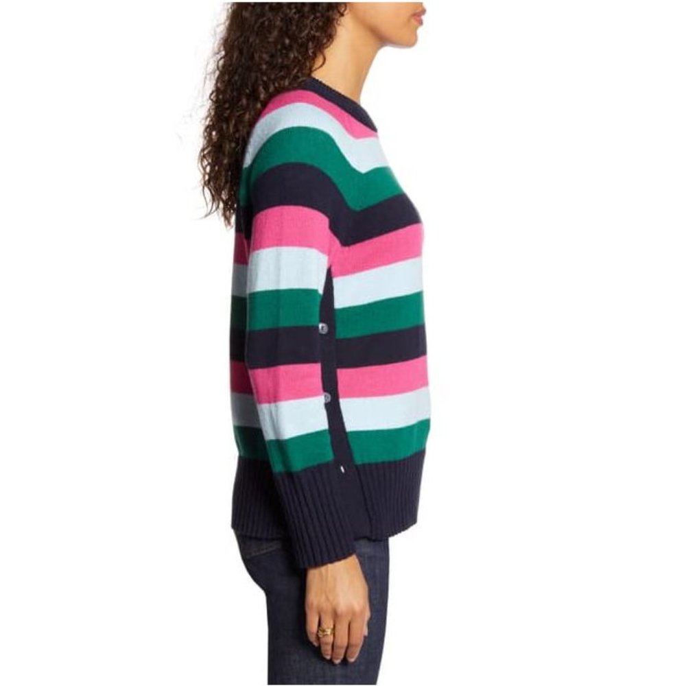 1901 Striped Side Button Pullover Sweater sz S NEW - Picture 11 of 15